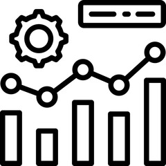 Business Analytics Outline Icon