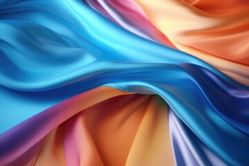 Close-up view of Colorful Fabric