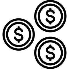 Revenue Outline Icon