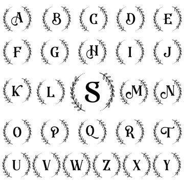 Split Regal Monogram Alphabet Letters ,Bundle,Flourish Alphabet, Split Letter ,Font Designs for Silhouette,A to Z Letters,Fancy Letters Split Monogram ,Family Name Frame A-Z