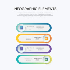 Vector infographic label design with icons.