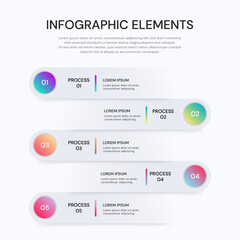 Fototapeta na wymiar Vector infographic label design with icons.
