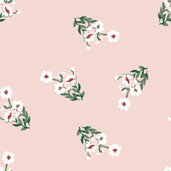 flower with retro design on background
