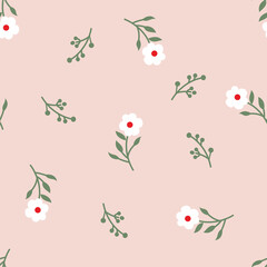 flower with retro design on background