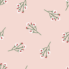 flower with retro design on background