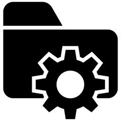 Folder Glyph Icon