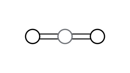 titanium dioxide molecule, structural chemical formula, ball-and-stick model, isolated image pigment e171
