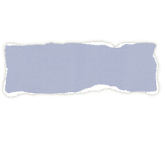 Blank torn notebook note, edge tear page header background, rip paper banner, rectangular grunge cardboard shred, isolated ripped newspaper piece,