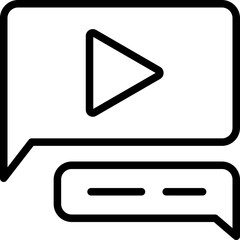 Video Outline Icon