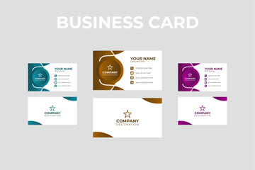 colorful business card design,horizontal clean vector,layout in rectangle size,double sided vector business card design formal vector design,modern business card template.professional visiting card