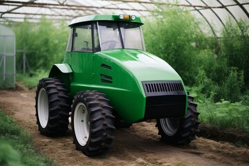 eco-friendly agricultural vehicle. Generative AI