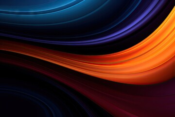 Abstract rays of light. Techno futuristic design. Dynamic light patterns. Modern concept in black and blue. Neon waves of color. Art in bright red and purple