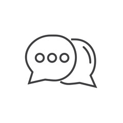 Comment icon symbol vector image. Illustration of the chat social media concept design image