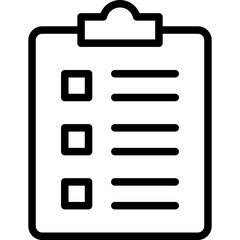 Checklist Outline Icon