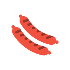 Sausage icon design template vector illustration isolated