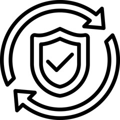 Security System Outline Icon