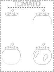 Vector drawing coloring pages for kids