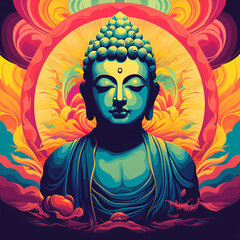 Buddha Modern Poster Design