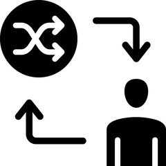 Change Management Glyph Icon