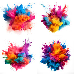 set of watercolor splashespaint, color, splash, watercolor, ink, art, design, pattern, illustration, colorful,
