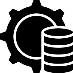 Database Management Glyph Icon