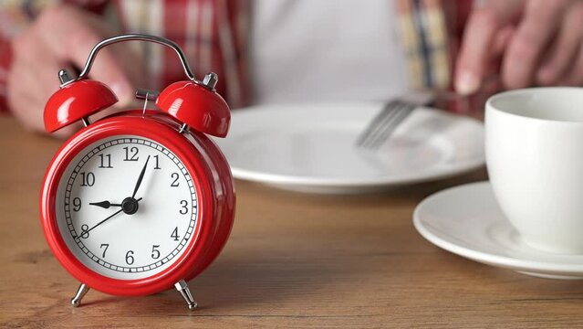 Simulated eating. Diet, weight loss concept. Food crisis concept.