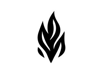 Fire Icon. Tattoo. Vector. Flame. Icon. Sign. Symbol. Flaming. Bonfire. Burning. Fiery. Flammable. Inferno. Hell. Heat. Afire.