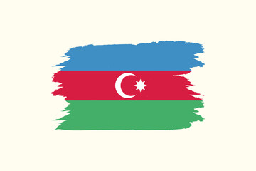 Azerbaijan national flag in vector