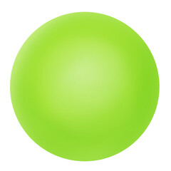 green sphere isolated on white