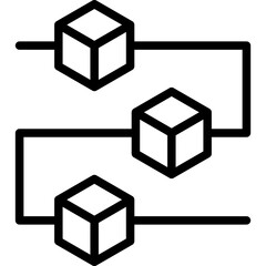 Production Line Outline Icon