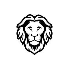 Lion Head Logo Vector Template Illustration Design