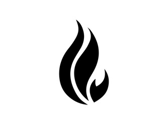 Fire Icon. Tattoo. Vector. Flame. Icon. Sign. Symbol. Flaming. Bonfire. Burning. Fiery. Flammable. Inferno. Hell. Heat. Afire.