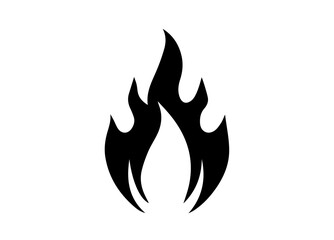 Fire Icon. Tattoo. Vector. Flame. Icon. Sign. Symbol. Flaming. Bonfire. Burning. Fiery. Flammable. Inferno. Hell. Heat. Afire.