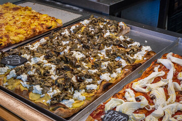 Pizza Slice At Famous Pizzeria