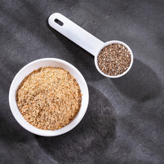 Organic ground chia seeds - Salvia Hispanica