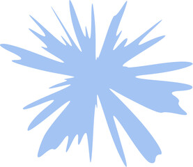 Abstract Starburst Blobs. Snowflake Christmas.