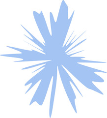 Abstract Starburst Blobs. Snowflake Christmas.