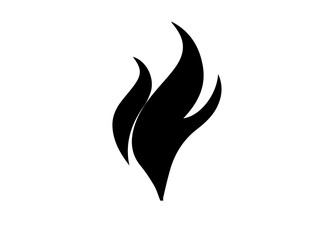 Fire Icon. Tattoo. Vector. Flame. Icon. Sign. Symbol. Flaming. Bonfire. Burning. Fiery. Flammable. Inferno. Hell. Heat. Afire.