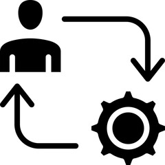 Project Management Glyph Icon