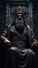 Portrait of king Hammurabi.generative ai
