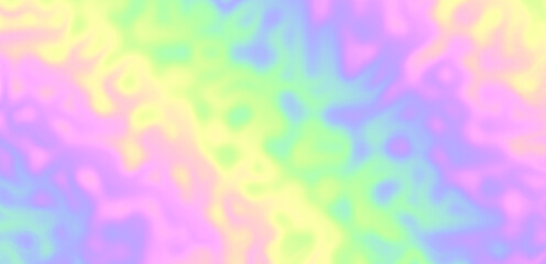pastel rainbow holographic blurred heatmap waves Y2K