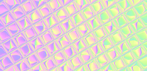 pastel rainbow holographic tile texture background y2k
