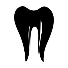 tooth icon illustration, Flat tooth icon. Dental treatment symbol. Dentist logotype.