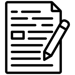 Writing Outline Icon