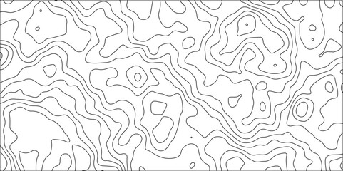 Vintage contour mapping of maps.Ocean topographic line map with curvy wave isolines vector	