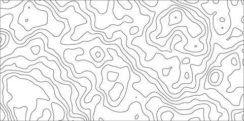 Obraz premium Vintage contour mapping of maps.Ocean topographic line map with curvy wave isolines vector 