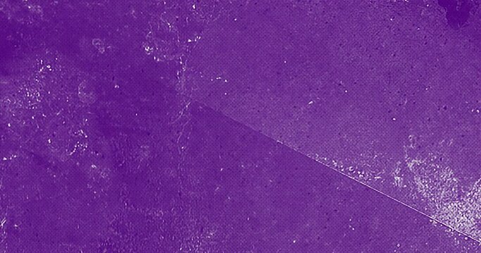 Purple color Grungy and noisy textured surface animated Stop Motion seamless Looped background. Grunge concrete wall or crumbled cardboard Texture Noise Animated Stop Motion Background.