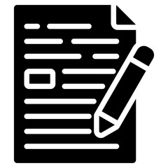 Writing Glyph Icon