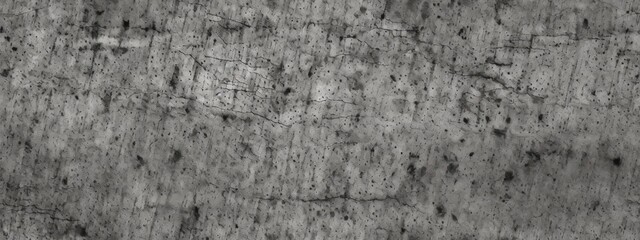 Fototapeta premium Seamless coarse gritty film grain photo overlay. Vintage dark grey speckled static noise background texture. Grungy streaked, stained and worn distressed sandpaper backdrop