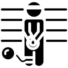 Prisoner Glyph Icon